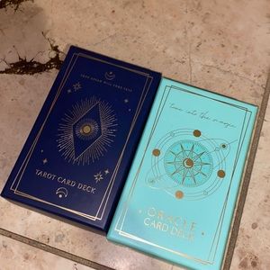 Tarot cards and oracle cards deck